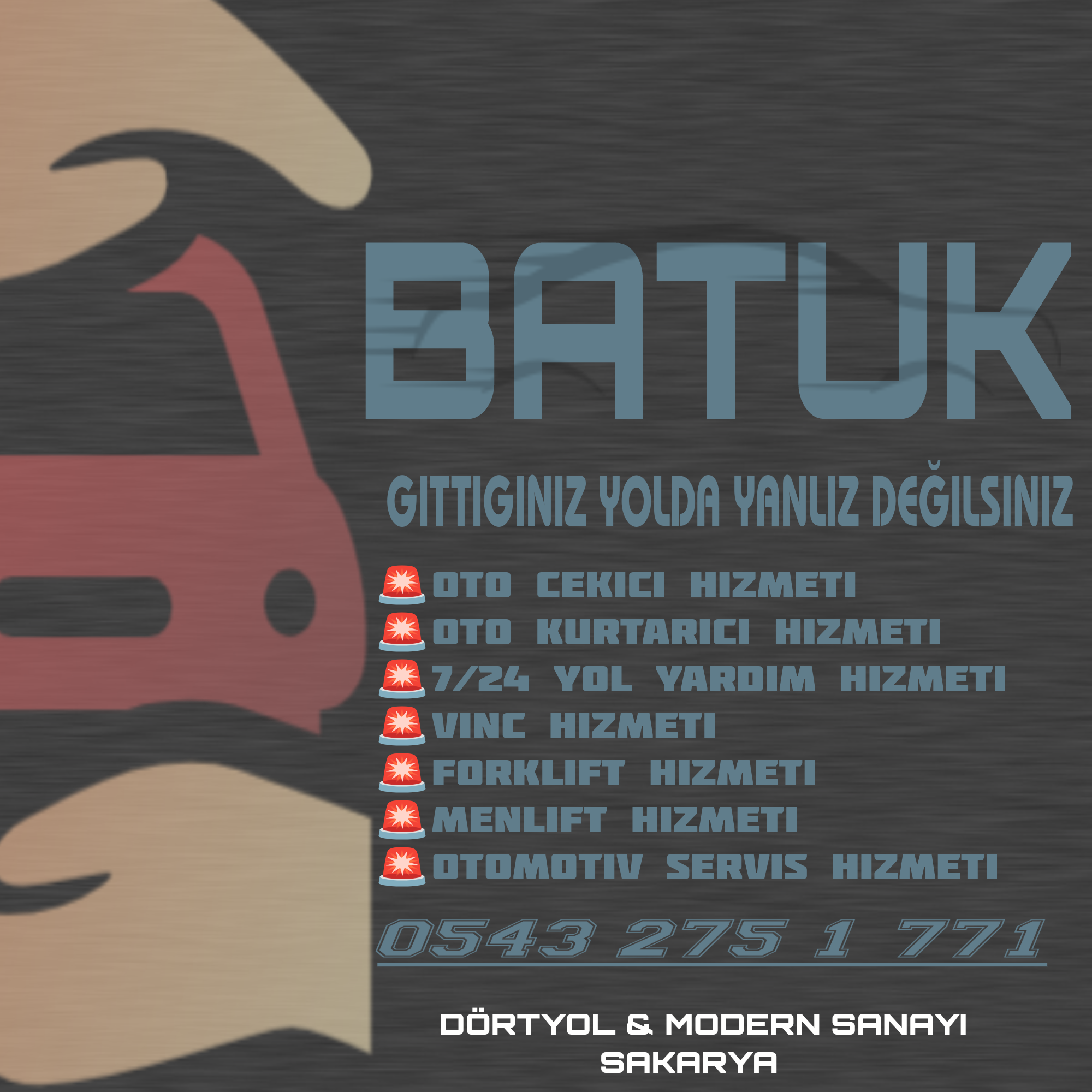 Sakarya oto kurtarma ve çekici hizmetleri